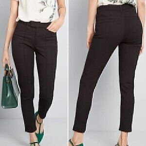 NEW NWT MODCLOTH Plus Size Richmond Pant Regular Inseam Black Straight Leg 28